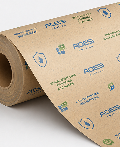 Rolo de papel kraft sustentável Adesi