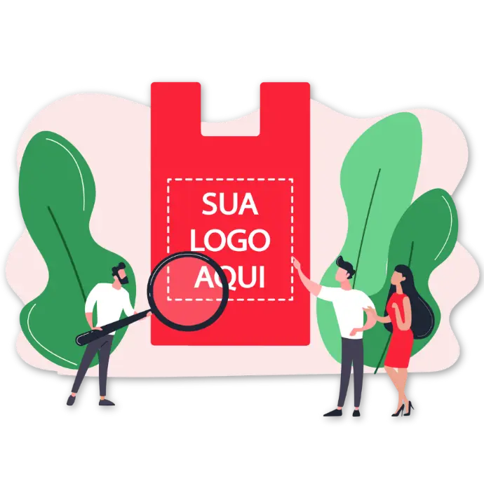Sacolas com a sua logo